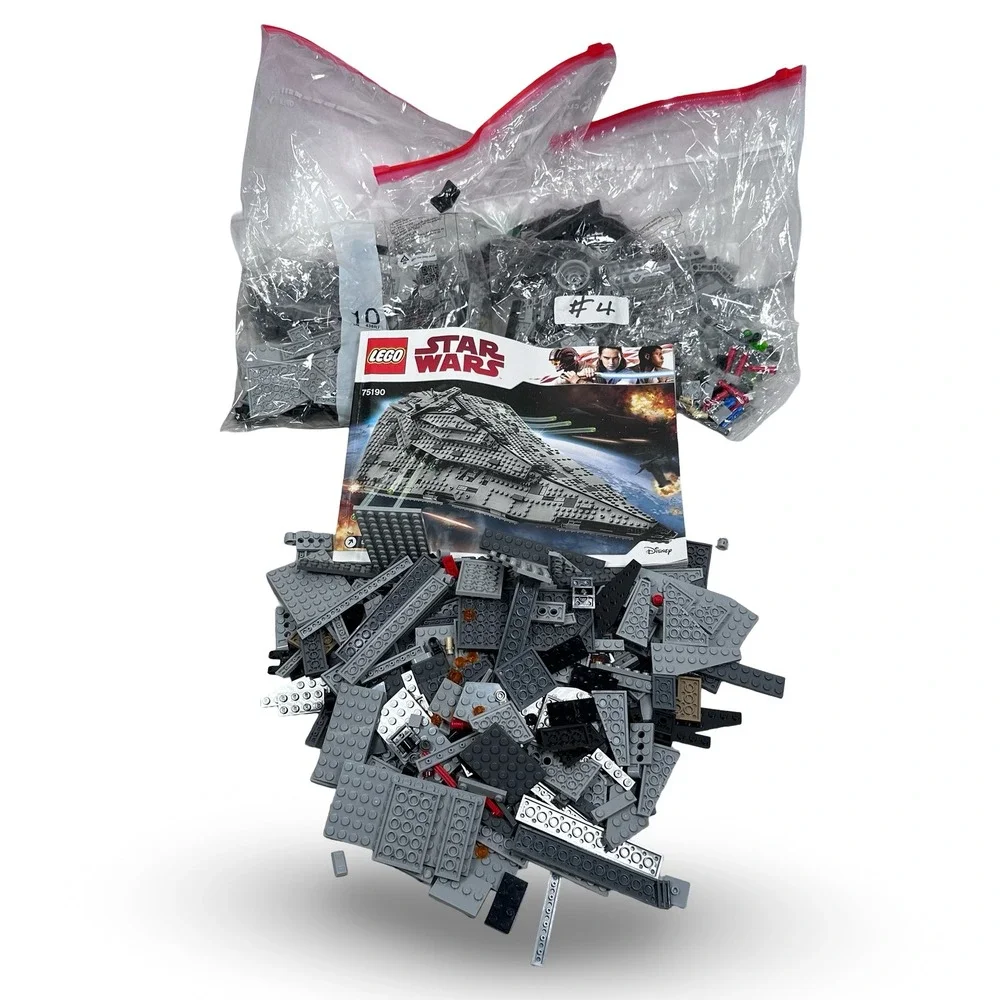 LEGO Star Wars 75190 First Order Star Destroyer Partial Set with Manual Gray